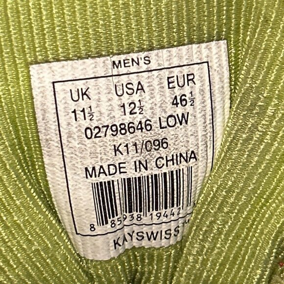 K-Swiss Men’s 12.5 Athletic Shoe 02798646 Low K11/096 Red Yellow - Picture 5 of 10